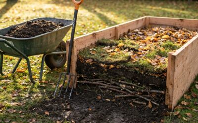 Hochbeet anlegen im Herbst mit Schichtung statt Erde